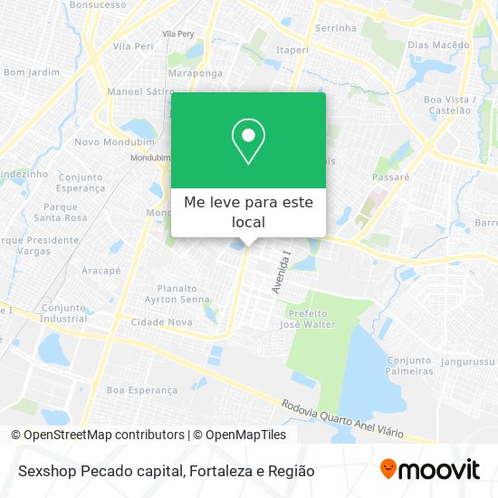 Sexshop Pecado capital mapa