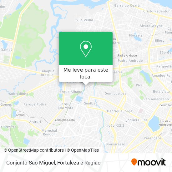 Conjunto Sao Miguel mapa