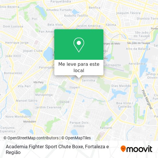 Academia Fighter Sport Chute Boxe mapa