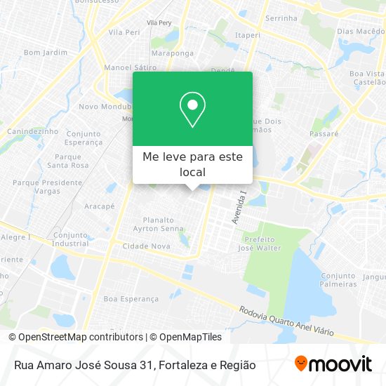 Rua Amaro José Sousa 31 mapa