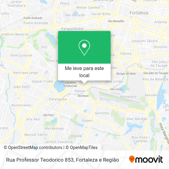 Rua Professor Teodorico 853 mapa