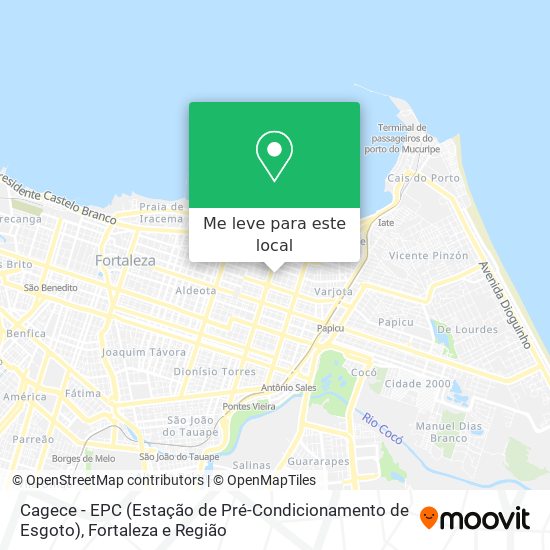Cagece - EPC (Estação de Pré-Condicionamento de Esgoto) mapa