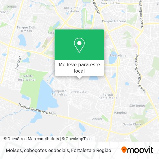 Moises, cabeçotes especiais mapa