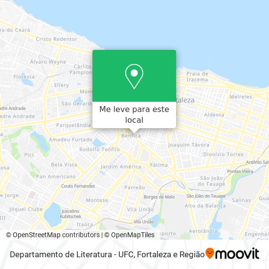 Departamento de Literatura - UFC mapa