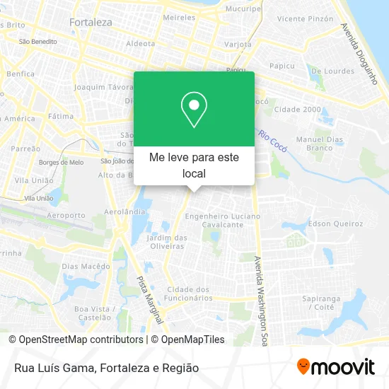 Rua Luís Gama mapa