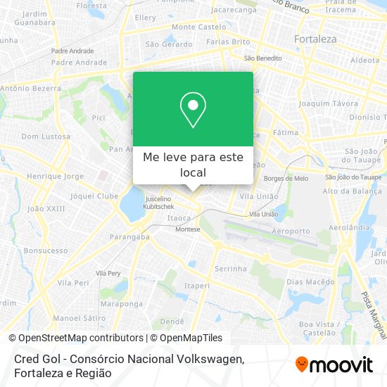 Cred Gol - Consórcio Nacional Volkswagen mapa