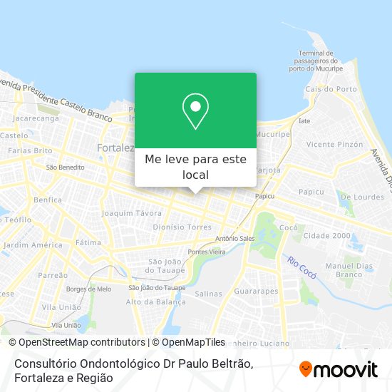 Consultório Ondontológico Dr Paulo Beltrão mapa