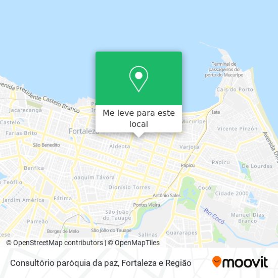 Consultório paróquia da paz mapa
