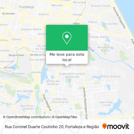 Rua Coronel Duarte Coutinho 20 mapa
