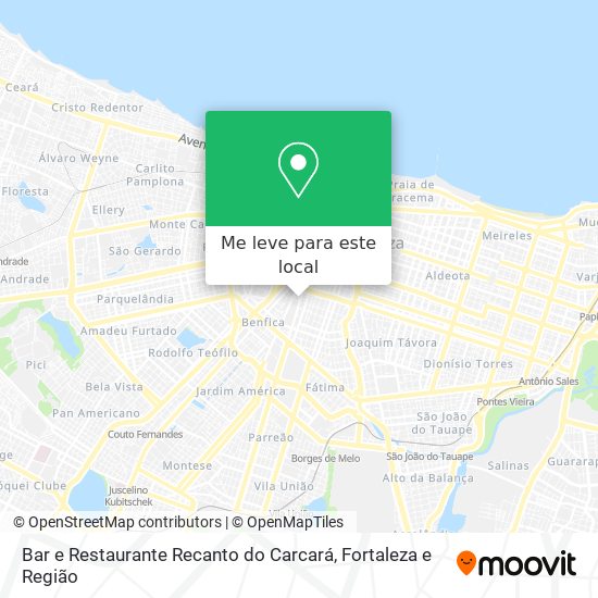 Bar e Restaurante Recanto do Carcará mapa