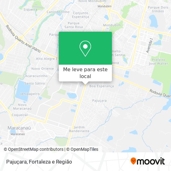 Pajuçara mapa