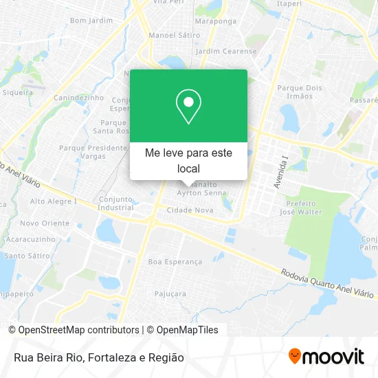 Rua Beira Rio mapa