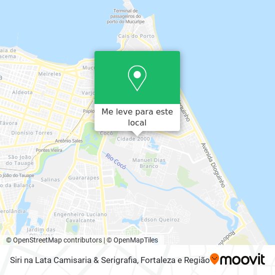 Siri na Lata Camisaria & Serigrafia mapa