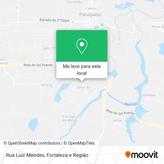 Rua Luiz Mendes mapa