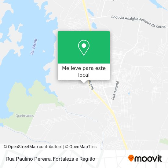Rua Paulino Pereira mapa