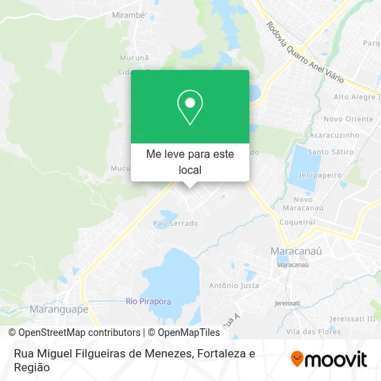 Rua Miguel Filgueiras de Menezes mapa