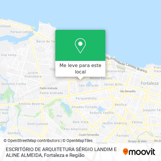ESCRITÓRIO DE ARQUITETURA SÉRGIO LANDIM E ALINE ALMEIDA mapa