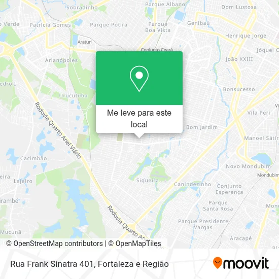 Rua Frank Sinatra 401 mapa