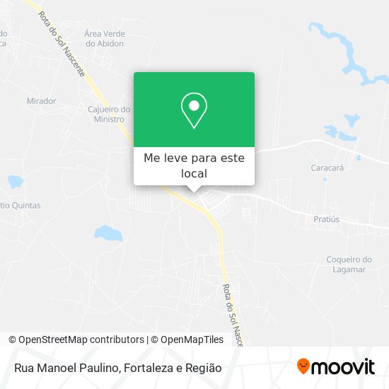 Rua Manoel Paulino mapa