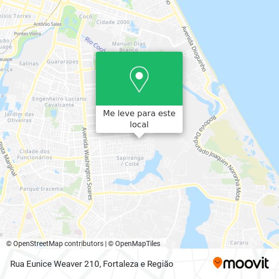 Rua Eunice Weaver 210 mapa