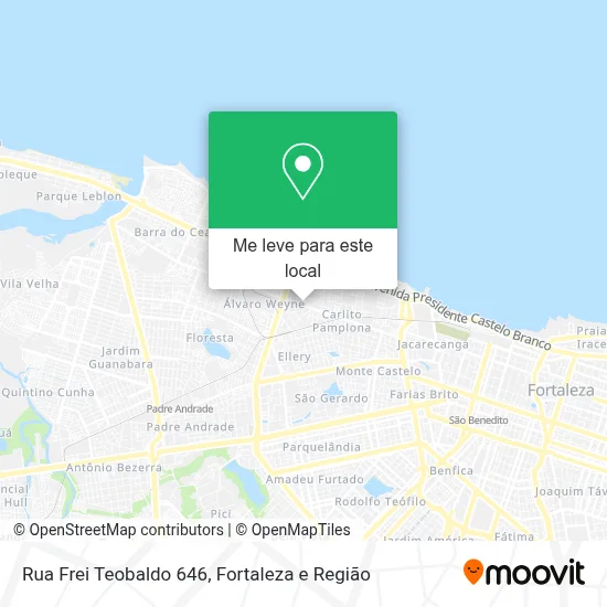 Rua Frei Teobaldo 646 mapa