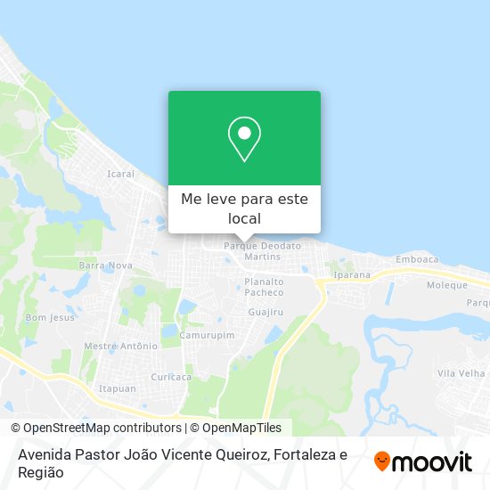 Avenida Pastor João Vicente Queiroz mapa