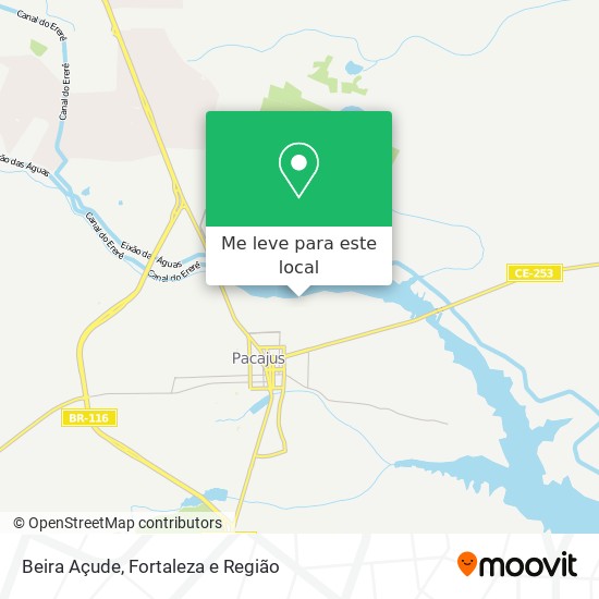 Beira Açude mapa