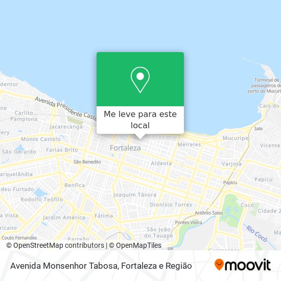 Avenida Monsenhor Tabosa mapa