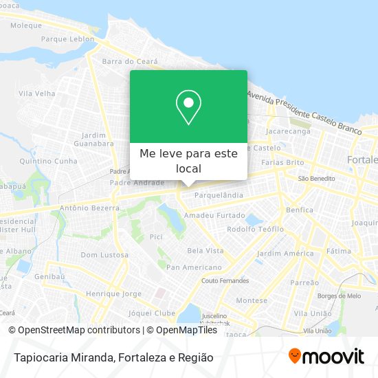 Tapiocaria Miranda mapa