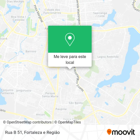 Rua B 51 mapa