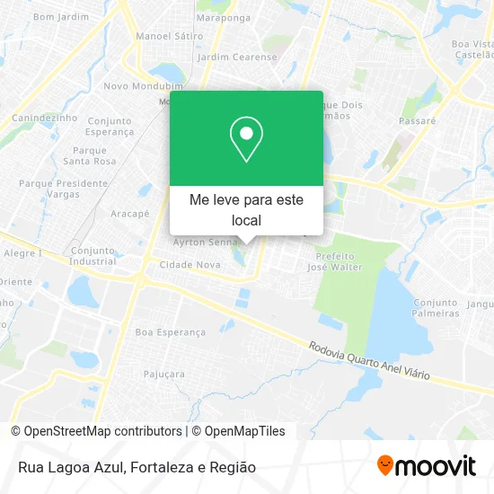 Rua Lagoa Azul mapa