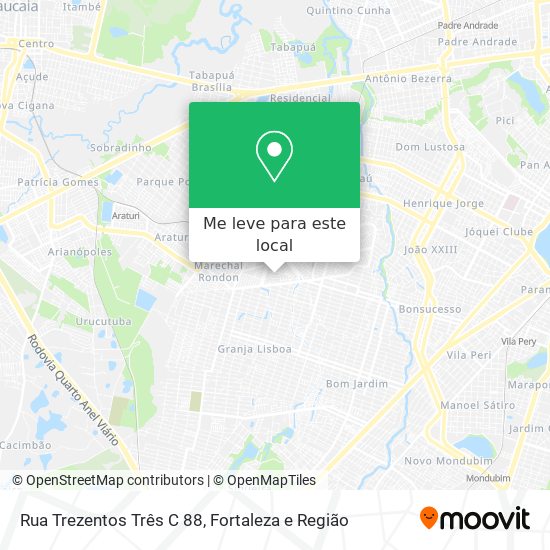 Rua Trezentos Três C 88 mapa