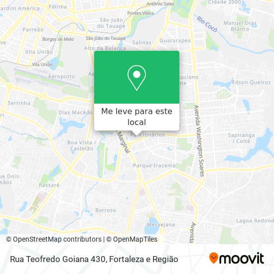 Rua Teofredo Goiana 430 mapa