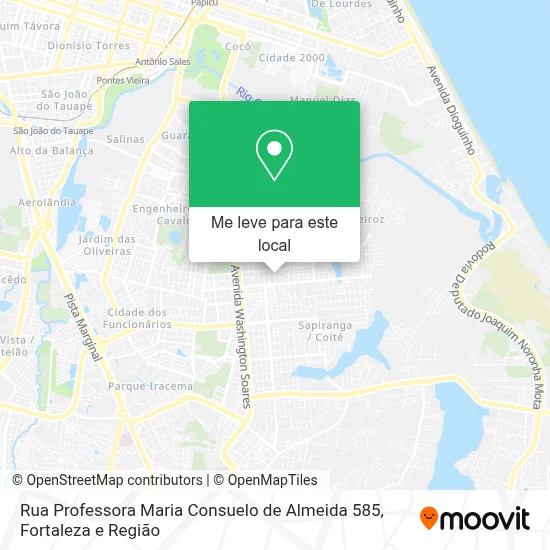 Rua Professora Maria Consuelo de Almeida 585 mapa