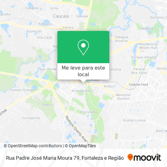 Rua Padre José Maria Moura 79 mapa