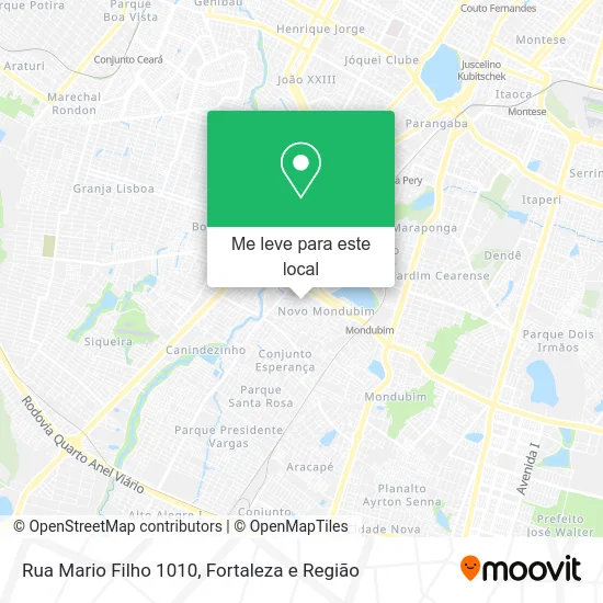 Rua Mario Filho 1010 mapa