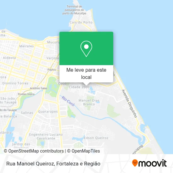 Rua Manoel Queiroz mapa