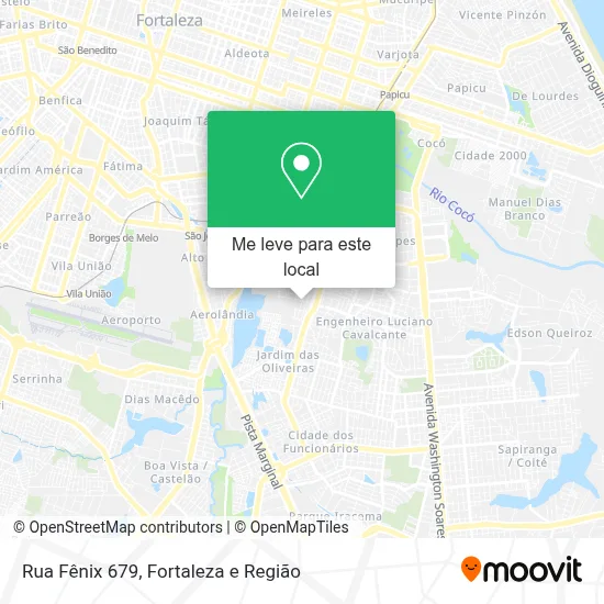 Rua Fênix 679 mapa