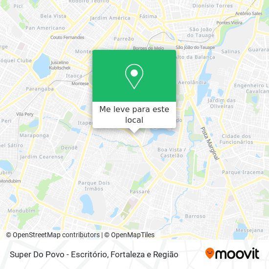 Super Do Povo - Escritório mapa