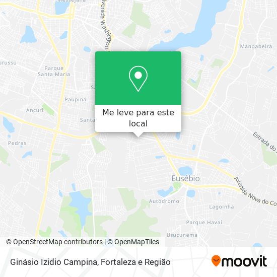 Ginásio Izidio Campina mapa