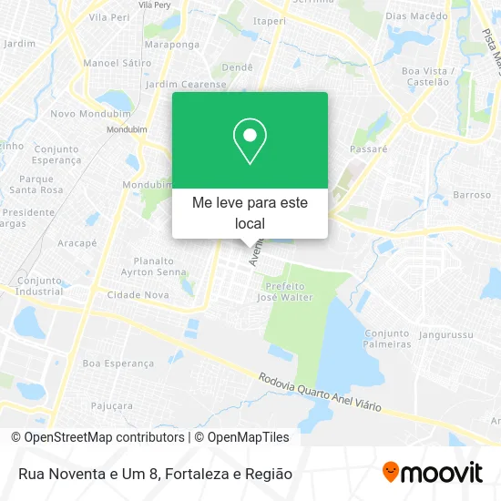 Rua Noventa e Um 8 mapa