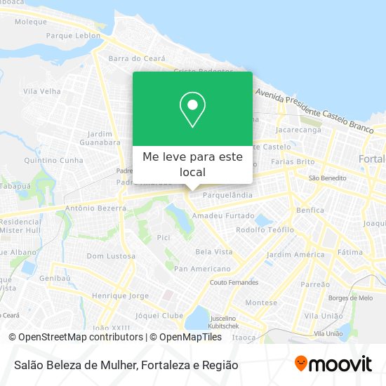 Salão Beleza de Mulher mapa
