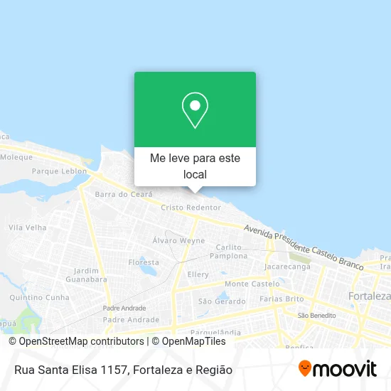 Rua Santa Elisa 1157 mapa