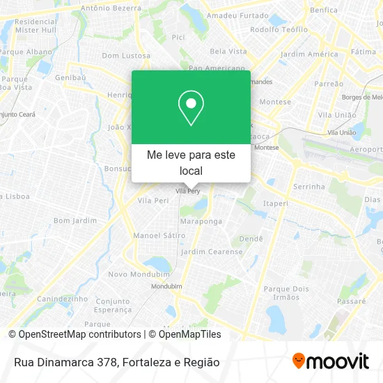 Rua Dinamarca 378 mapa