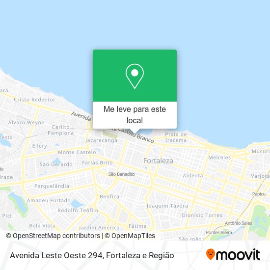 Avenida Leste Oeste 294 mapa