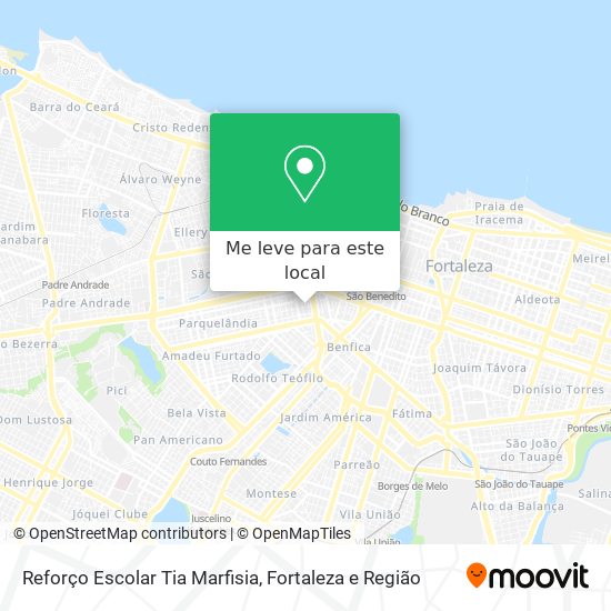 Reforço Escolar Tia Marfisia mapa