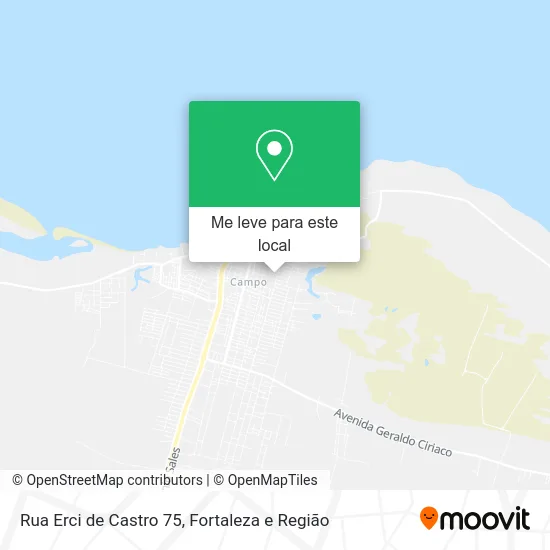 Rua Erci de Castro 75 mapa