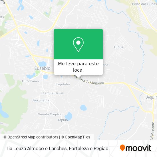 Tia Leuza Almoço e Lanches mapa