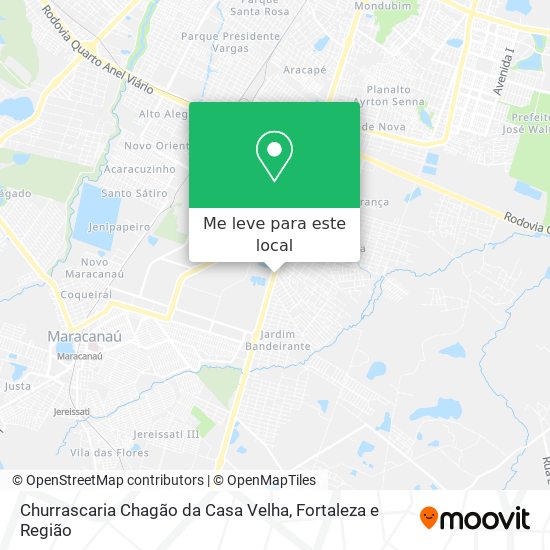 Churrascaria Chagão da Casa Velha mapa