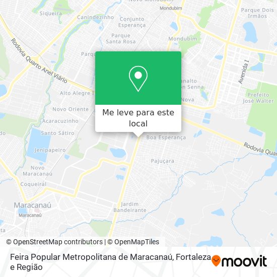 Feira Popular Metropolitana de Maracanaú mapa
